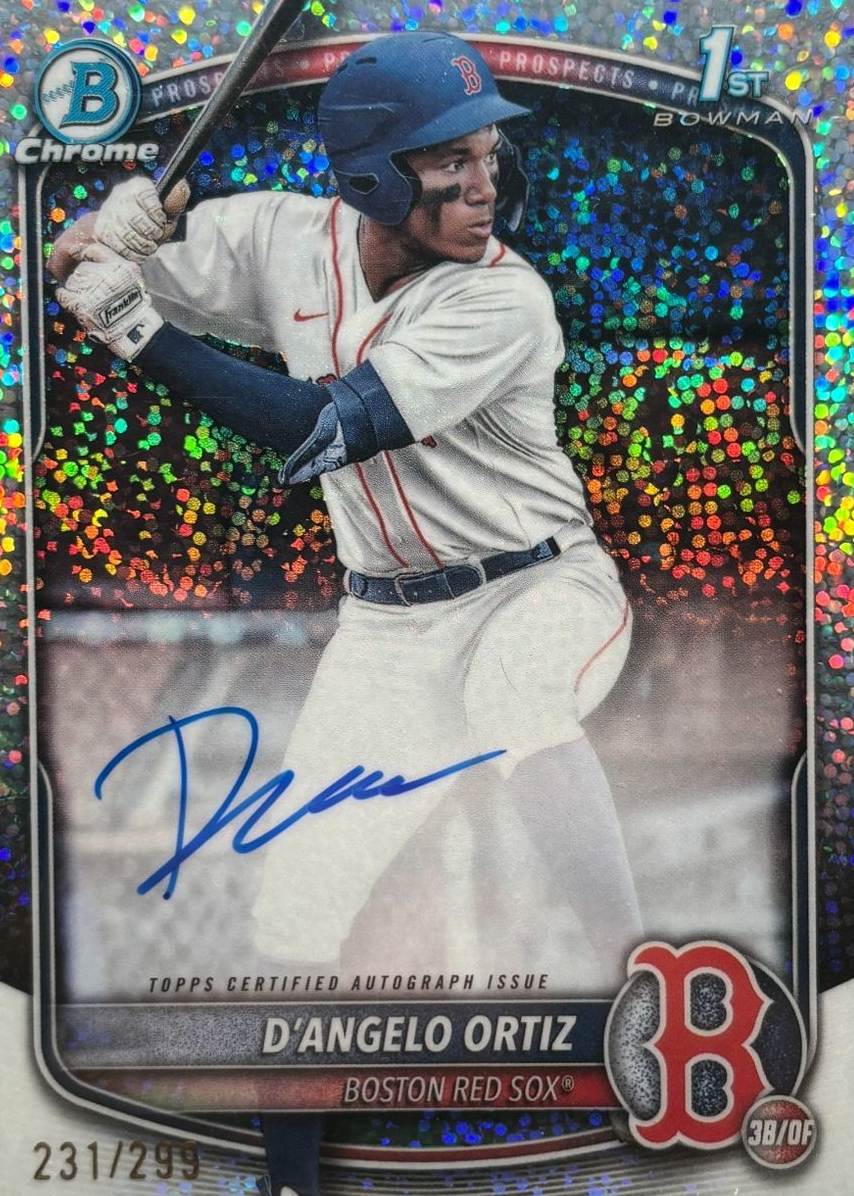 D'Angelo Ortiz 2025 Bowman #CPA-DO Chrome Prospect Auto - Speckle