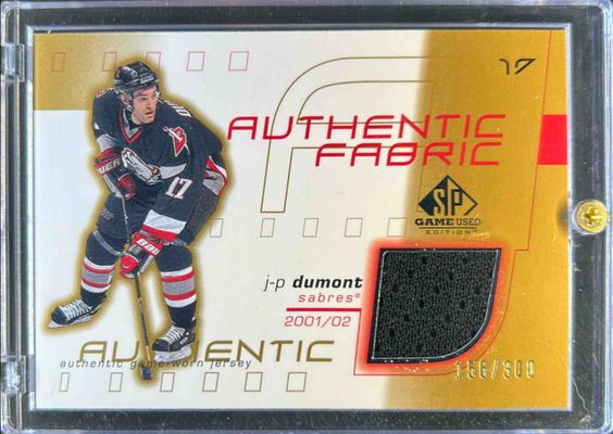 2001 SP Game Used #AF-JD Authentic Fabrics - Gold /300