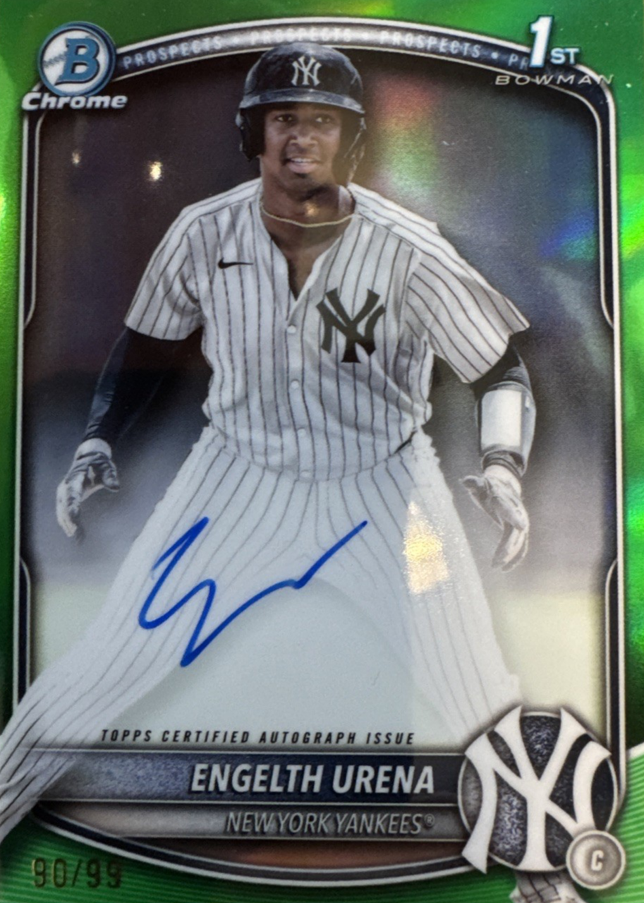 Engelth Urena 2025 Bowman #CPA-EU Chrome Prospect Auto