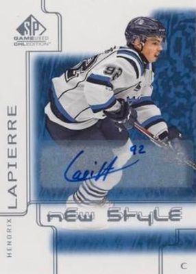 2019 SP Game Used CHL #NS-HL 2000 New Style Tribute Blue Autographs