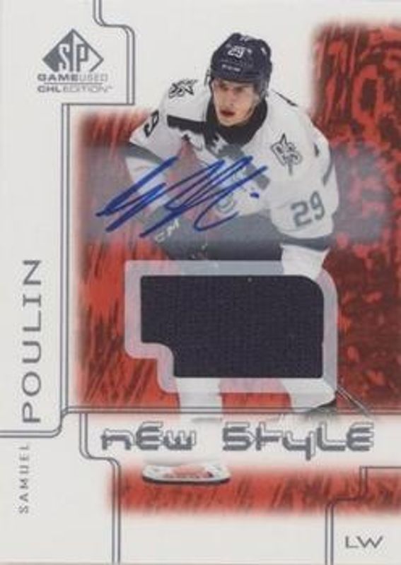 2019 SP Game Used CHL #NS-SP 2000 New Style Tribute Red Jersey Autographs