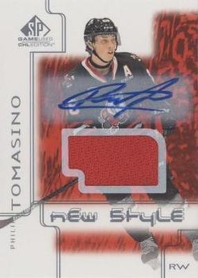 2019 SP Game Used CHL #NS-PT 2000 New Style Tribute Red Jersey Autographs