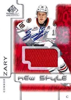 2019 SP Game Used CHL #NS-CZ 2000 New Style Tribute Red Jersey Autographs