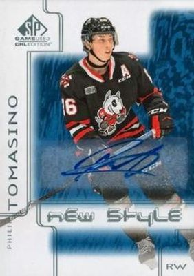 2019 SP Game Used CHL #NS-PT 2000 New Style Tribute Blue Autographs