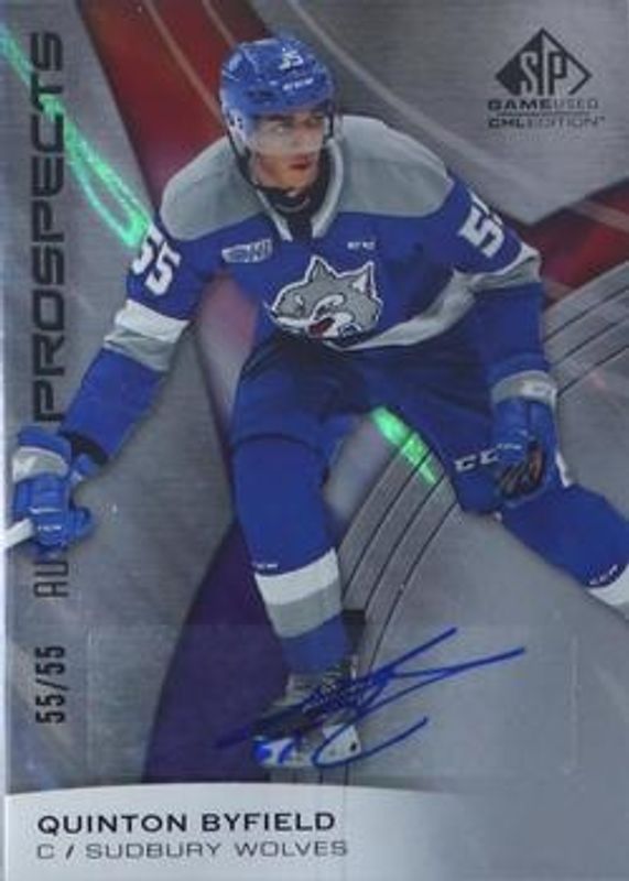 2019 SP Game Used CHL #25 Uniform #'d Autographs