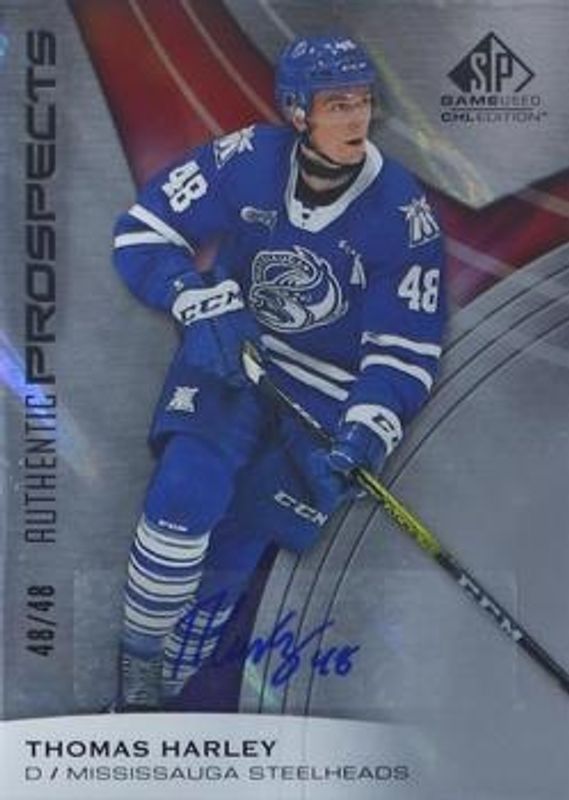 2019 SP Game Used CHL #28 Uniform #'d Autographs