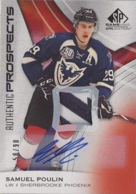 2019 SP Game Used CHL #23 Red Autographs Patches /90