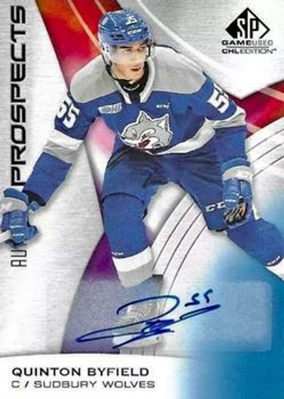 2019 SP Game Used CHL #25 Blue Autographs