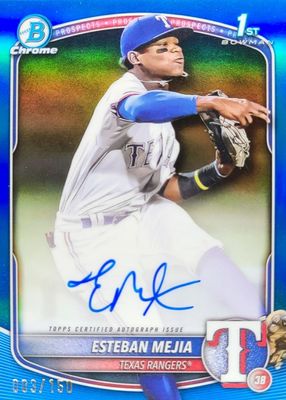 Esteban Mejia 2025 Bowman #CPA-EM Chrome Prospect Auto
