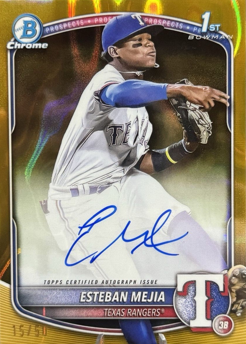 TOPPS MLBカード BOWMAN CHROME PROSPECT AUTOGRAPHS GOLD REFRACTORS FRANCISCO MEJIA 41/50 #CPA-FM 送料無料 中古 IT1 Topps TOPPS MLBカード BOWMAN CHROME PROSPECT AUTOGRAPHS GOLD