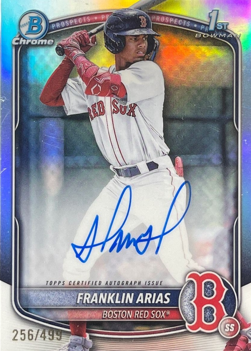 Franklin Arias 2025 Bowman #CPA-FA Chrome Prospect Auto
