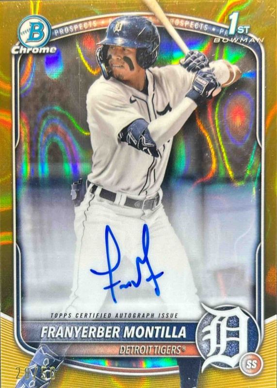 2025 Bowman #CPA-FM Chrome Prospect Auto - Gold Lava Refractor /50 (1st)