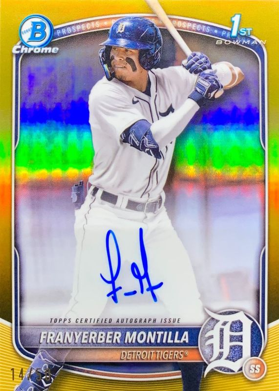 2025 Bowman #CPA-FM Chrome Prospect Auto - Gold Refractor /50 (1st)