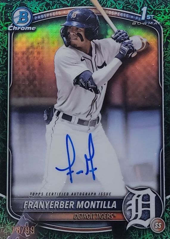 2025 Bowman #CPA-FM Chrome Prospect Auto - Green Grass Refractor /99 (1st)