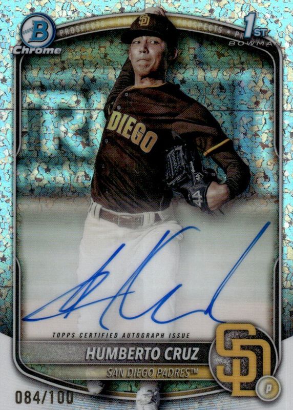 2025 Bowman #CPA-HC Chrome Prospect Auto - Mini Diamond Refractor /100 (1st)