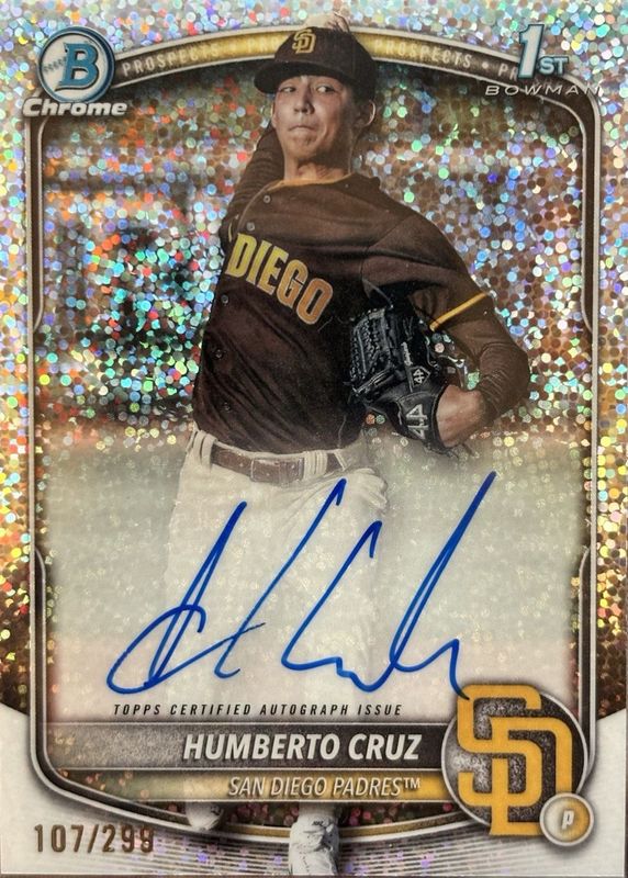 2025 Bowman #CPA-HC Chrome Prospect Auto - Speckle Refractor /299 (1st)