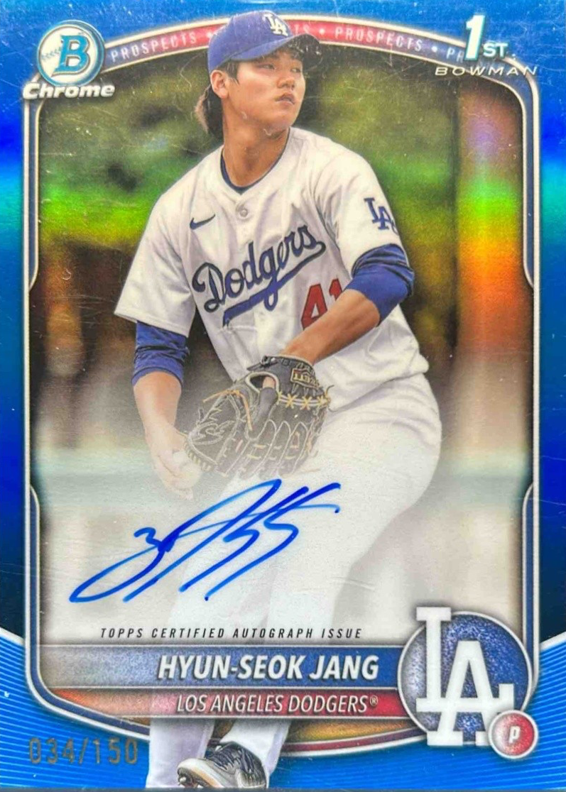 Hyun-Seok Jang 2025 Bowman #CPA-HJ Chrome Prospect Auto - Blue