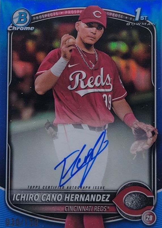 2025 Bowman #CPA-IC Chrome Prospect Auto - Blue Refractor /150 (1st)