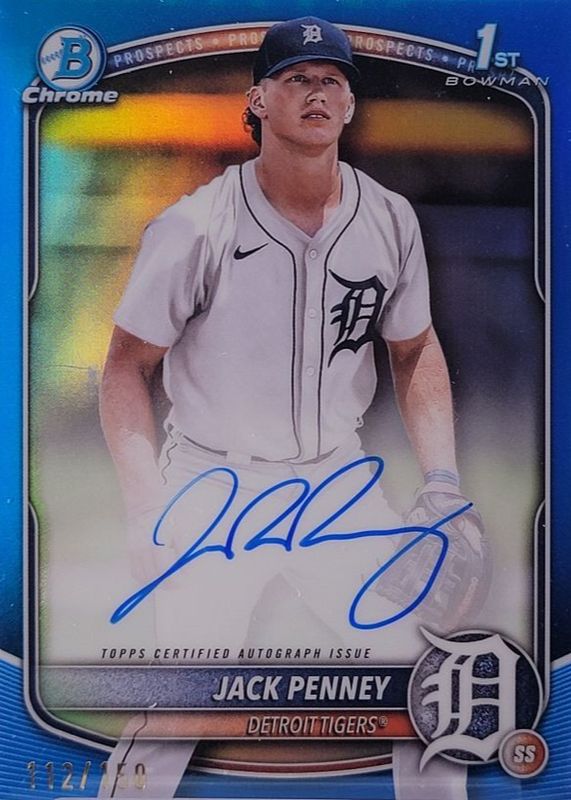 2025 Bowman #CPA-JPY Chrome Prospect Auto - Blue Refractor /150 (1st)
