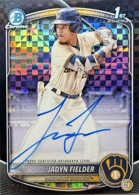 2025 Bowman #CPA-JF Chrome Prospect Auto - Black X-Fractor /10 (1st)