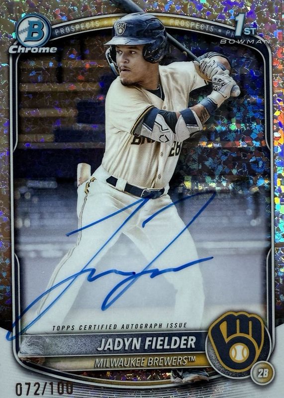 2025 Bowman #CPA-JF Chrome Prospect Auto - Mini Diamond Refractor /100 (1st)