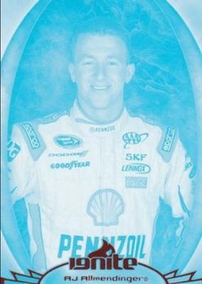 2012 Press Pass Ignite #1 Color Proof Cyan