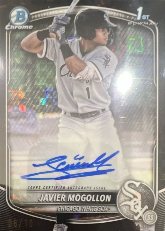 2025 Bowman #CPA-JMO Chrome Prospect Auto - Black X-Fractor /10 (1st)
