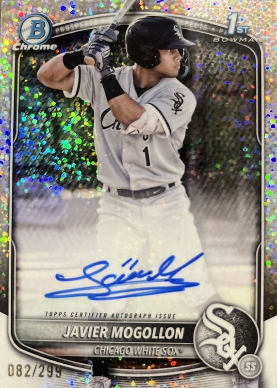 Javier Mogollon 2025 Bowman #CPA-JMO Chrome Prospect Auto - Speckle Refractor /299 (1st) RAW
