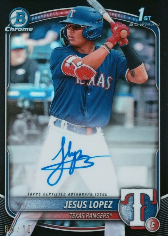 2025 Bowman #CPA-JLO Chrome Prospect Auto - Black Refractor /10 (1st)