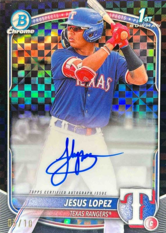 2025 Bowman #CPA-JLO Chrome Prospect Auto - Black X-Fractor /10 (1st)