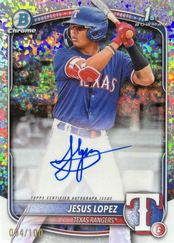 2025 Bowman #CPA-JLO Chrome Prospect Auto - Mini Diamond Refractor /100 (1st)