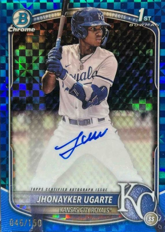 2025 Bowman #CPA-JU Chrome Prospect Auto - Blue X-Fractor /150 (1st)