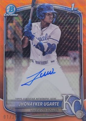 Jhonayker Ugarte 2025 Bowman #CPA-JU Chrome Prospect Auto