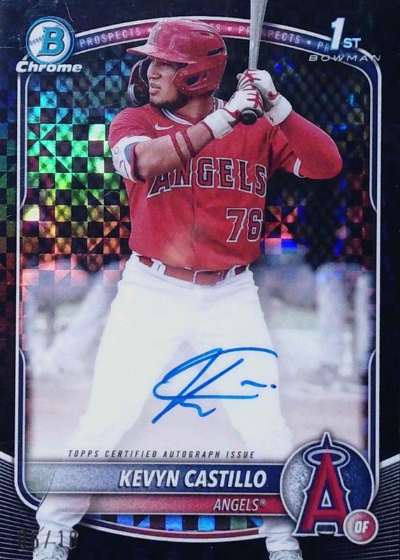 2025 Bowman #CPA-KC Chrome Prospect Auto - Black X-Fractor /10 (1st)