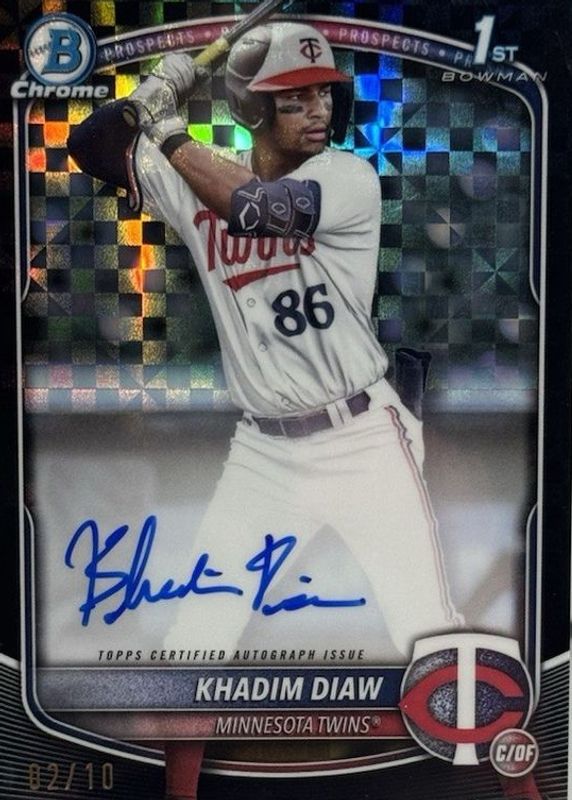 2025 Bowman #CPA-KDW Chrome Prospect Auto - Black X-Fractor /10 (1st)