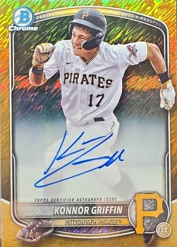 2025 Bowman #CPA-KG Chrome Prospect Auto - Gold Shimmer Refractor /50