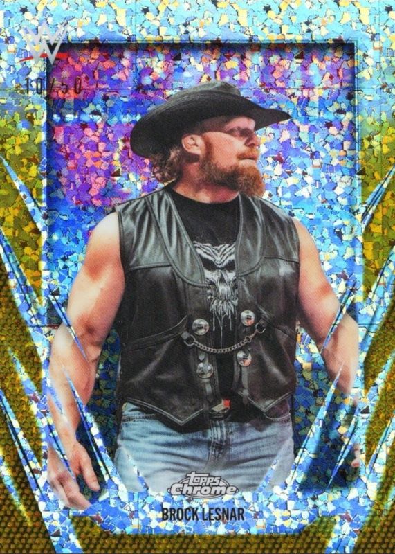 2026 Topps Chrome WWE #168 Gold Mini Diamond Refractor /50