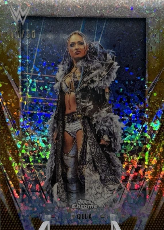 2026 Topps Chrome WWE #169 Gold Mini Diamond Refractor /50