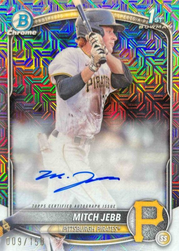 2025 Bowman #CPA-MJ Chrome Prospect Auto - HTA Choice Refractor /150 (1st)