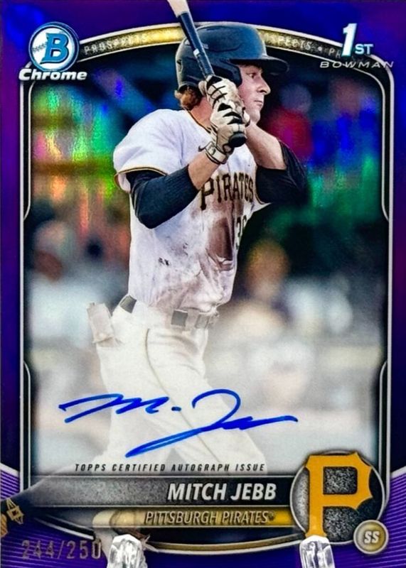 2025 Bowman #CPA-MJ Chrome Prospect Auto - Purple Refractor /250 (1st)