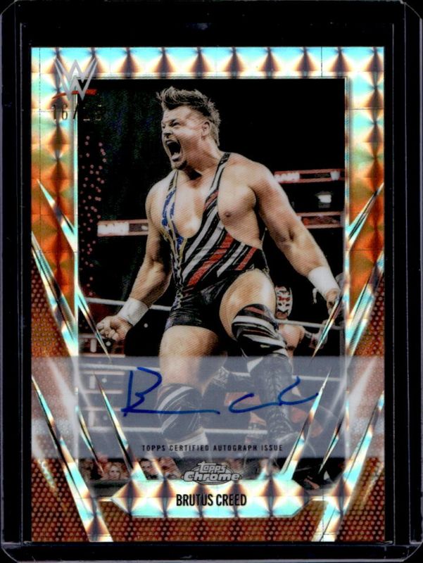 2026 Topps Chrome WWE #BCA-BRC Autographs - Orange Geometric Refractor /25