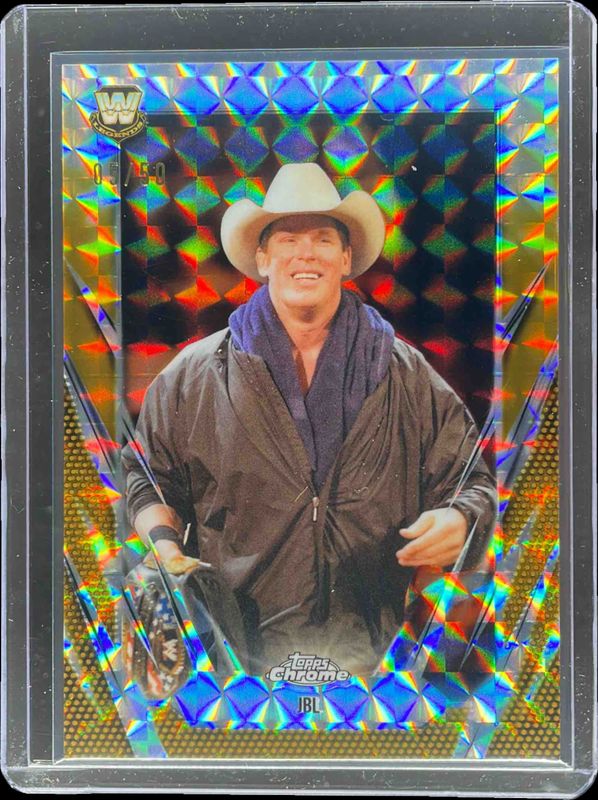 2026 Topps Chrome WWE #10 Gold Geometric Refractor /50