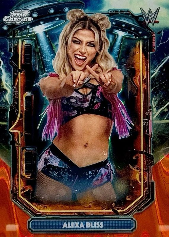 Alexa Bliss 2026 Topps Chrome WWE #64 Orange Refractor /25 Price