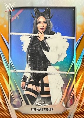 2026 Topps Chrome WWE #74 Orange Refractor /25