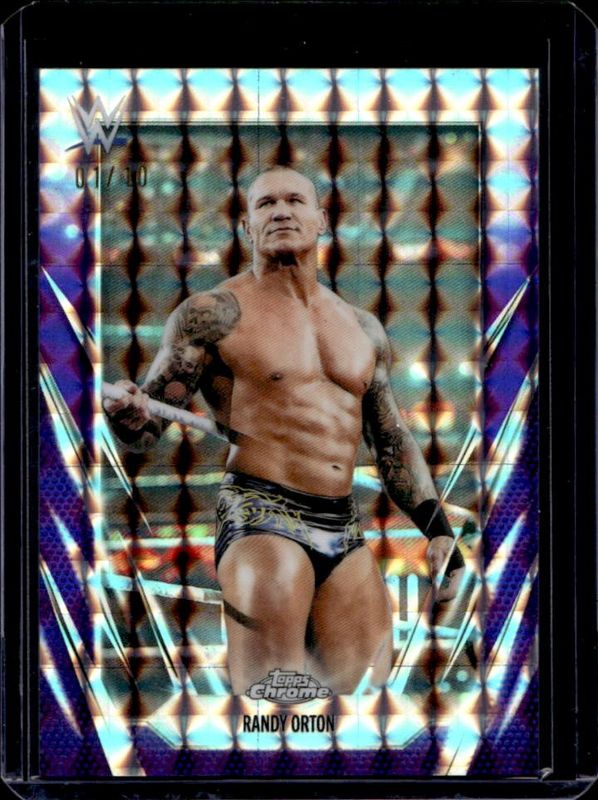 2026 Topps Chrome WWE #72 Purple Geometric Refractor /10