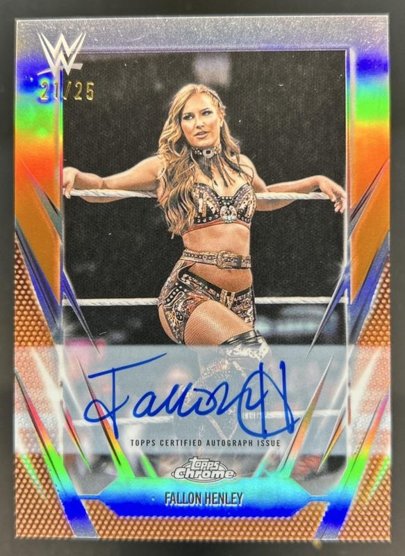 2026 Topps Chrome WWE #BCA-FAH Autographs - Orange Refractor /25