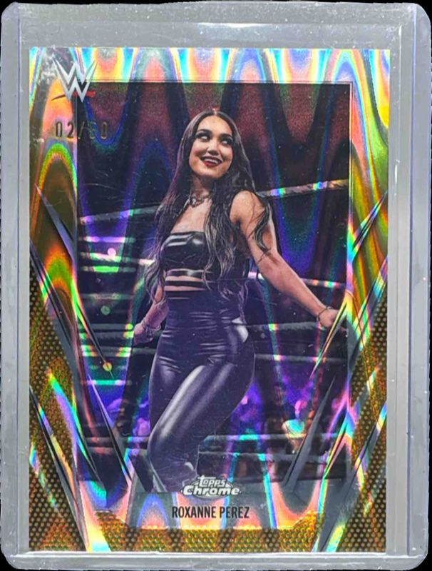 2026 Topps Chrome WWE #65 Gold RayWave Refractor /50