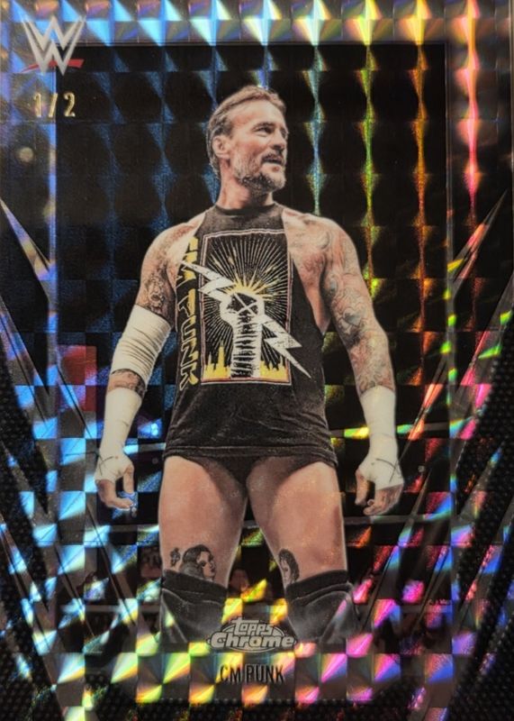 2026 Topps Chrome WWE #49 Black Geometric Refractor /2