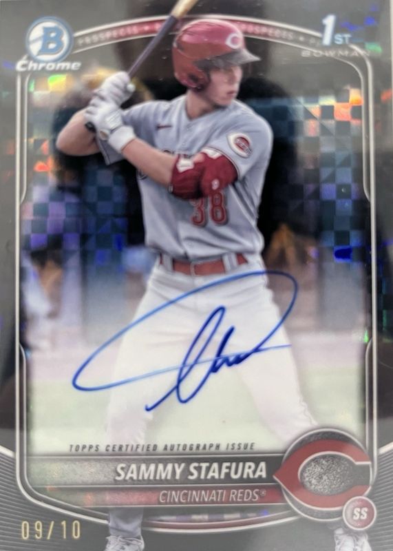 2025 Bowman #CPA-SS Chrome Prospect Auto - Black X-Fractor /10 (1st)
