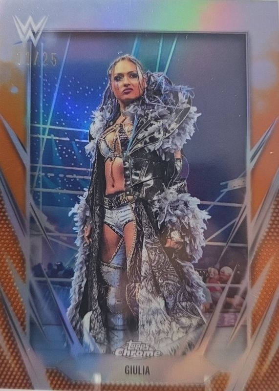 2026 Topps Chrome WWE #169 Orange Refractor /25